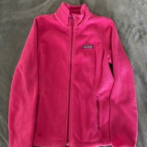 Vineyard Vines Hot Pink Fleece Zip Up